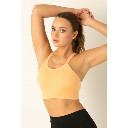 MioFit Fashion Çift Askı Detaylı Destekli Seamless Spor Sütyeni