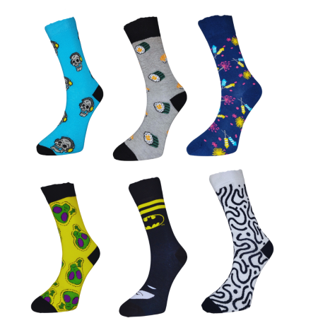 renkli neşeli erkek çorapları