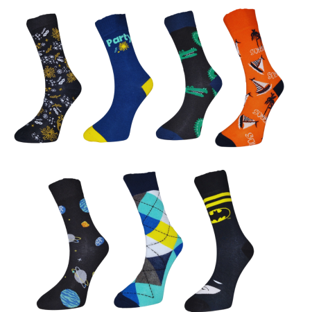 renkli neşeli erkek çorapları